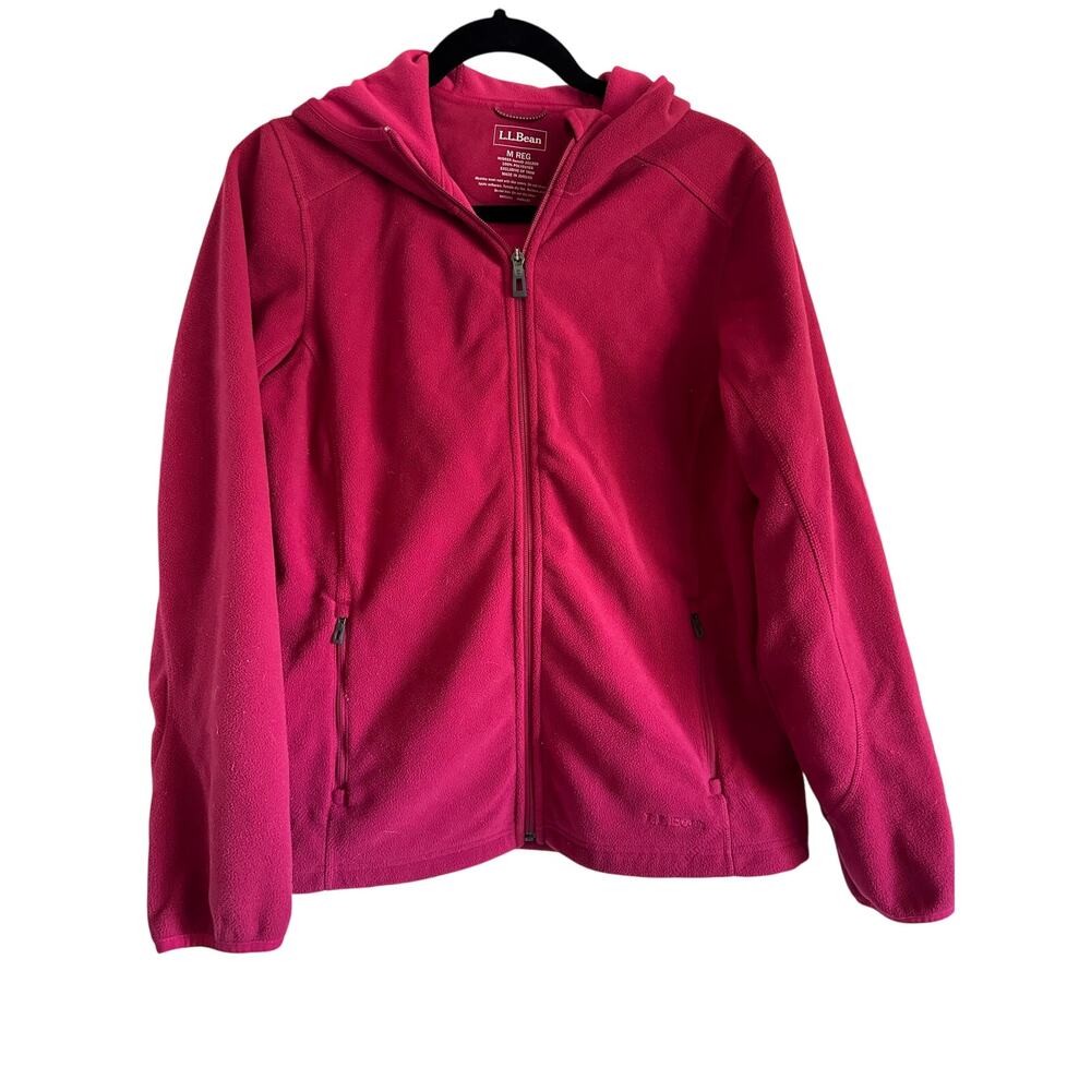LL. Bean W’s Outdoor Microfleece Full Zip Jacket Pink Size M
